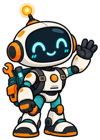 Hexo the robot waving hello